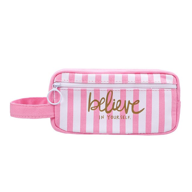Cartuchera escolar Rosa bonita, bolsa de lápiz de tela, cartuchera de lápices de colores, cartuchera, bolsa escolar para estudiantes, Plumier: Bshu