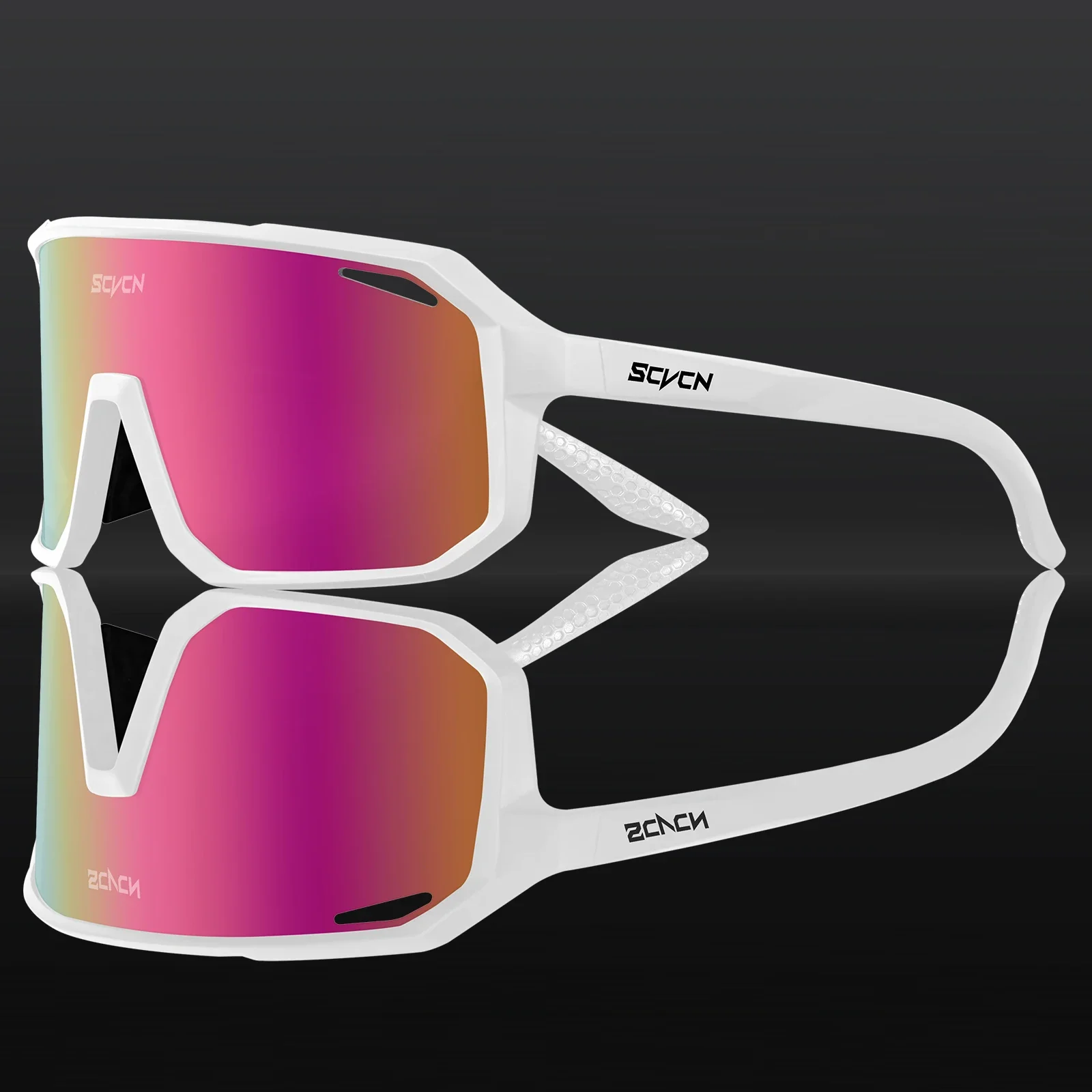 SCVCN Fahrradbrille, Fahrrad, Mountainbike, Wandern, Camping, Golf, UV400, Sonnenbrille, Sportschutzbrille für Männer und Frauen, Baseball: Freier Raum