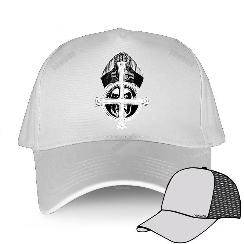 Baseball Caps Summer Casual Adjustable hat Ghost B.C. Heavy Metal Hard Rock Band Papa Emeritus cap summer brand hat: white mesh