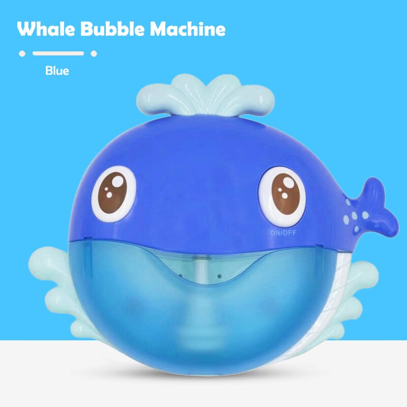 Bubble Crab Bath Toy Bubble Machine Crabs Frog Music Bathtub Soap Automatic Bubble Maker Bathroom for Toddlers Baby Kid Toy: Whale With Box