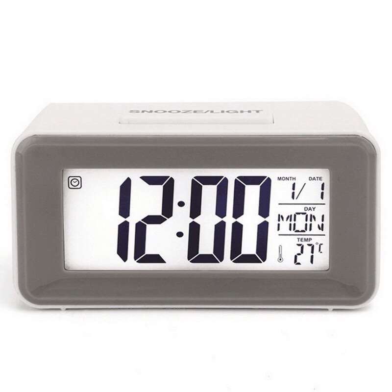 LED Digital Alarm Clocks With Snooze Digital Temp Time Music Dual Clock With USB Charger Large Digit Display Brightness Dimmer: A1