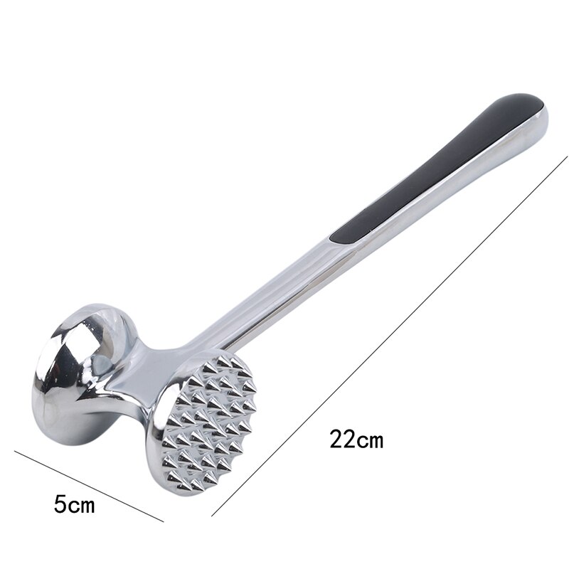 Martillo de acero inoxidable para limar carne, herramienta de cocina, doble cara, para carne, ternera, cerdo