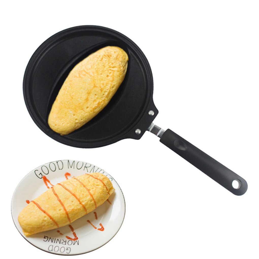Nonstick Frying Pan Pancake Omurice Mold Omelette Egg Pan with Anti-scalding Handle Kitchen Cookware