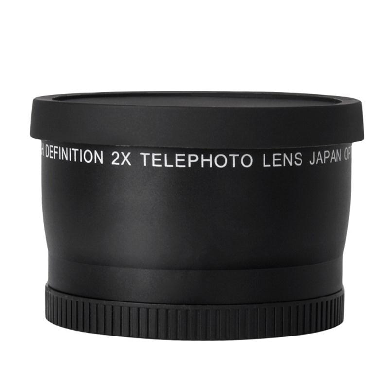 Lente teleobjetivo de 52MM y 2.0X para Nikon, D7100, D5200, D5100, D3100, D90, D60 y otras lentes de cámara DSLR con rosca de filtro de 52MM