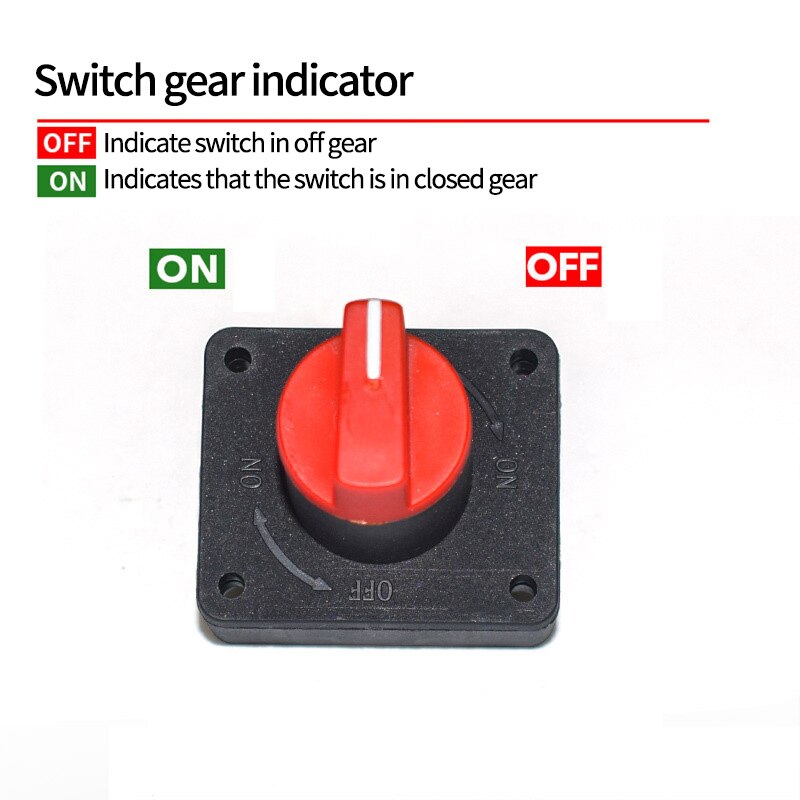 Motocykl 12V czerwony przycisk odcięcie akumulatora wyłącznik zasilania zmodyfikowany odłącznik izolatora wyłącznik izolatora obrotowego