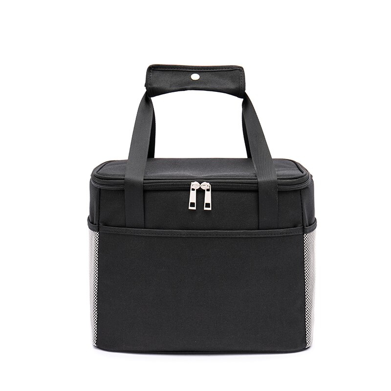 Frais gardant le déjeuner sac isotherme réfrigérateur Thermos sac pour Steak isolation sac thermique épaissir imperméable glace Pack NB29: Black L