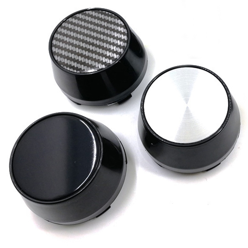 60mm kolfiber hjulnav centrumkapslar set  of 4 för bilfälgar universaldelar