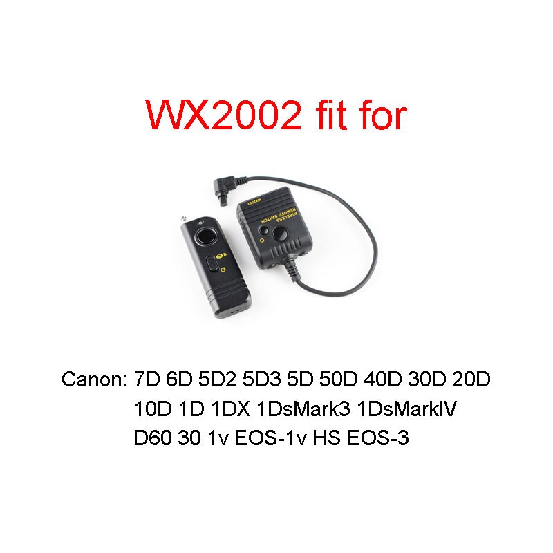 sidande trådløs fjernkontroll d-slr kameratilbehør til nikon d7100 d90 til kanon 600d 50d til sony samsung pentax etc