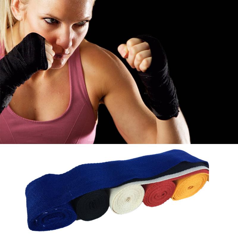 Boxen Hand Boxen Verband 2,5 M Länge 5Cm Breite wickelt Bandagen Kampfkunst Handgelenk Für MMA Unter-Boxen verband Handschuh Armbinde