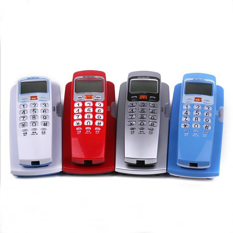 Fsk/Dtmf Draagbare Mini Telefoon Wall Mount Telefoon Caller Id Vaste Extension Voor Thuis Familie Hotel Telefono