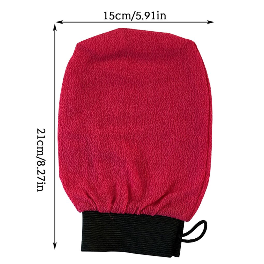 Gant de bain exfoliant pour enlever la peau morte, gommage, douche, corps, serviette de frottement pour le dos, les jambes, les bras, douche