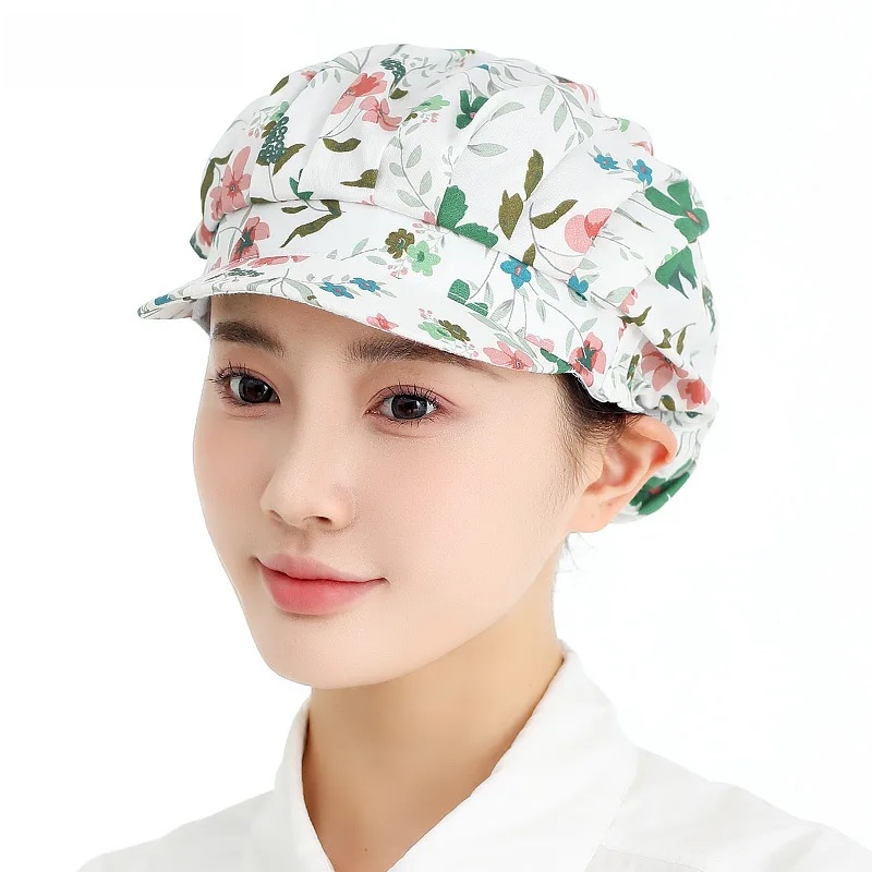 Damen-Kochmütze für sterben Küche, ölbeständig, rauchfrei, zum Kochen, kochendes Öl, spritzwassergeschützt, Heimarbeitskappe, Fabrik-Staubschutz: Gelb