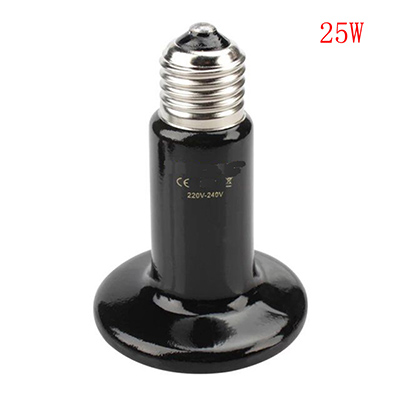 25W/50W/75W/100W/150W/200W Ceramic Pet Heat Light Lamp Snake Tortoises Lizard Hedgehog Reptile Pet Heater Brooder 220V-240V: 25W