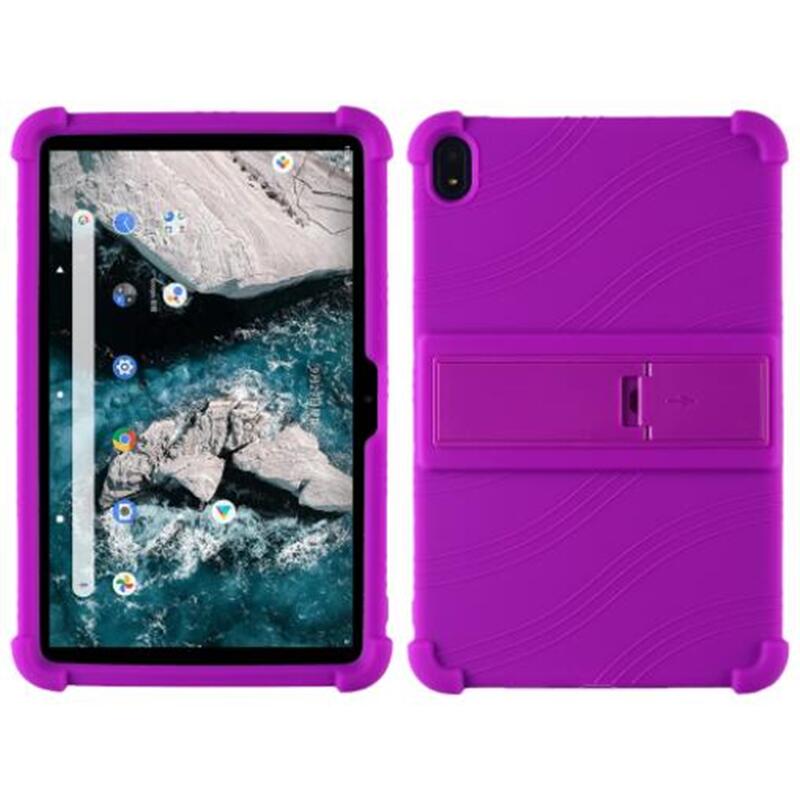 Til nokia  t20 10.36 android nokia  t20 ta-1392 blødt silikone cover stand cover bagpå beskyttende tablet cover beskytte skal: Lilla sag