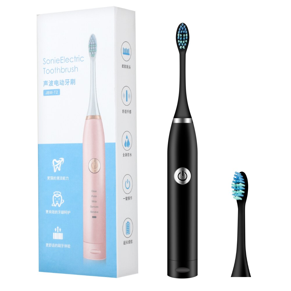 Portable Smart Electric Sonic Vibration Toothbrush Waterproof Electric Tooth Brush Teeth Whitening Oral Care Family Dental Care