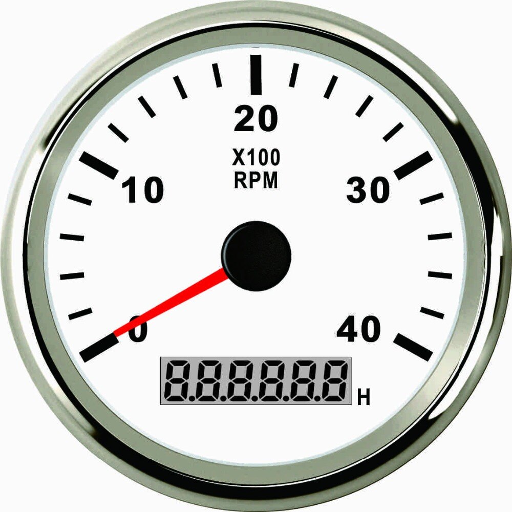 Warranted 85mm Tachometer RPM Gauge 0-4000RPM With Backlight 9-32V