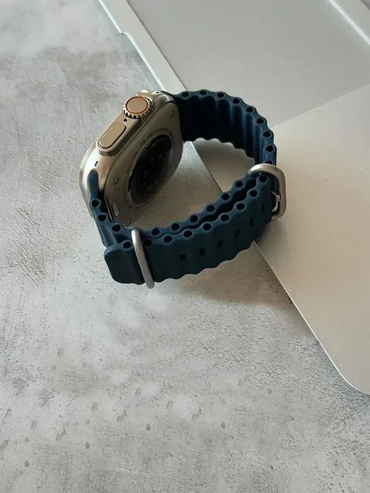 Ocean Strap For apple watch band 44mm 45mm 49mm 40mm 41mm S10 42mm 46MM Silicone Belt iWatch Ultra 2 8 7 6 5 Bracelet Watchband