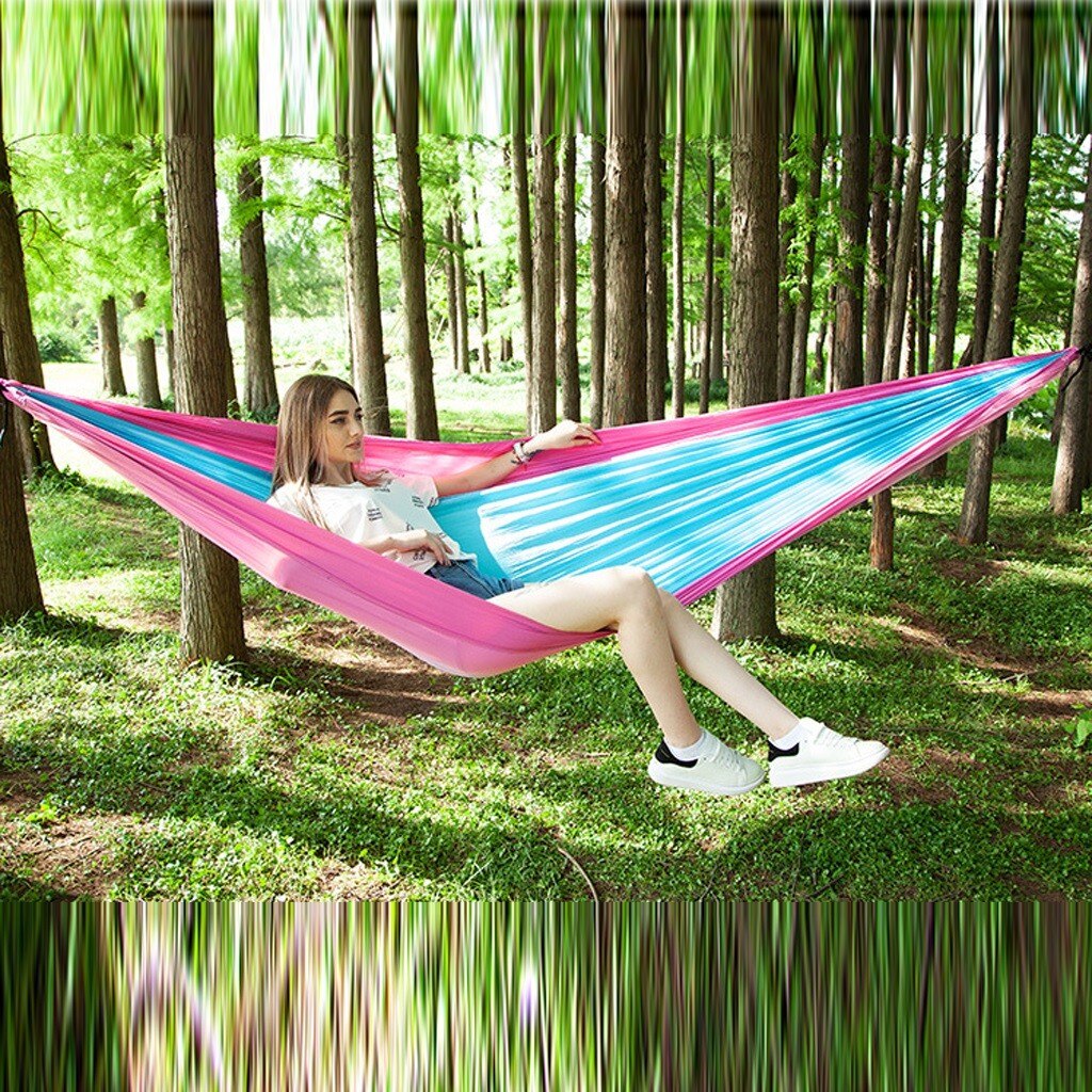 Ultraligh Portable Outdoor Camping Mosquito Outdoor Camping Hammock With Mosquito Net Nylon Hanging Bed Sleeping Swing#35