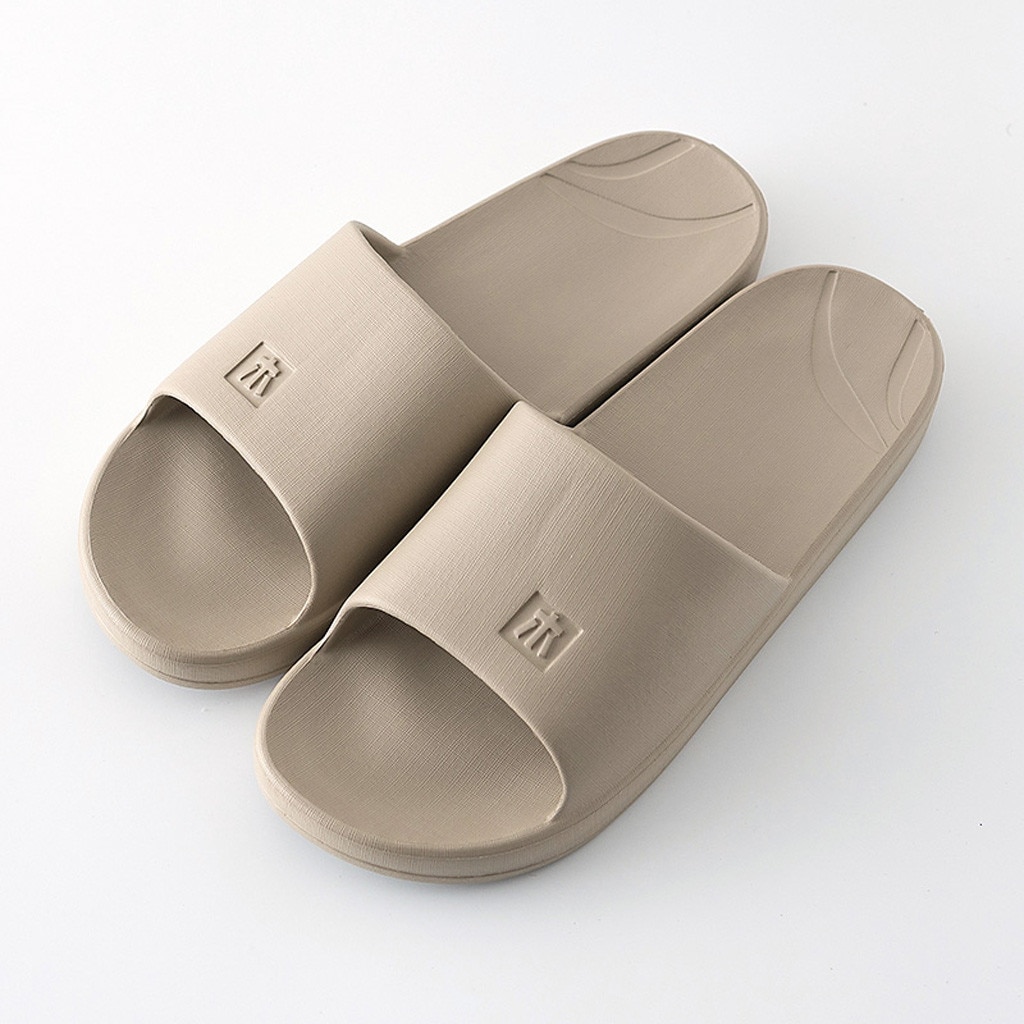 25 # Mannen Slippers Binnenshuis Slippers Solid Floor Familie Schoenen Mannelijke Zwembad Sandalen Badkamer Slippers Lichtgewicht Muilezels Strand Slides