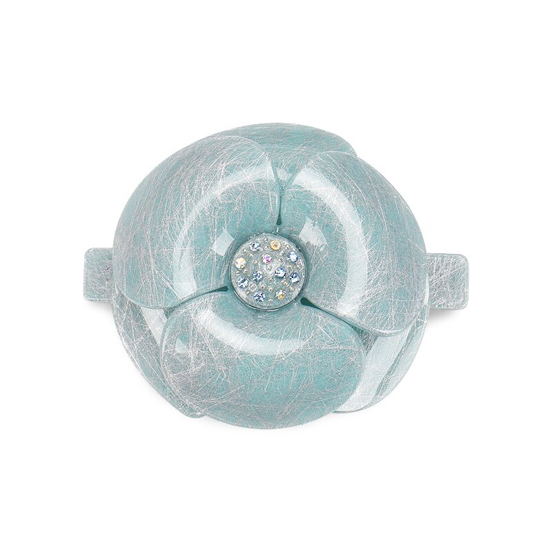 Neue Sommer Kamelie Acryl Haar Barrettes Blume schnappen Clip Mit Strass