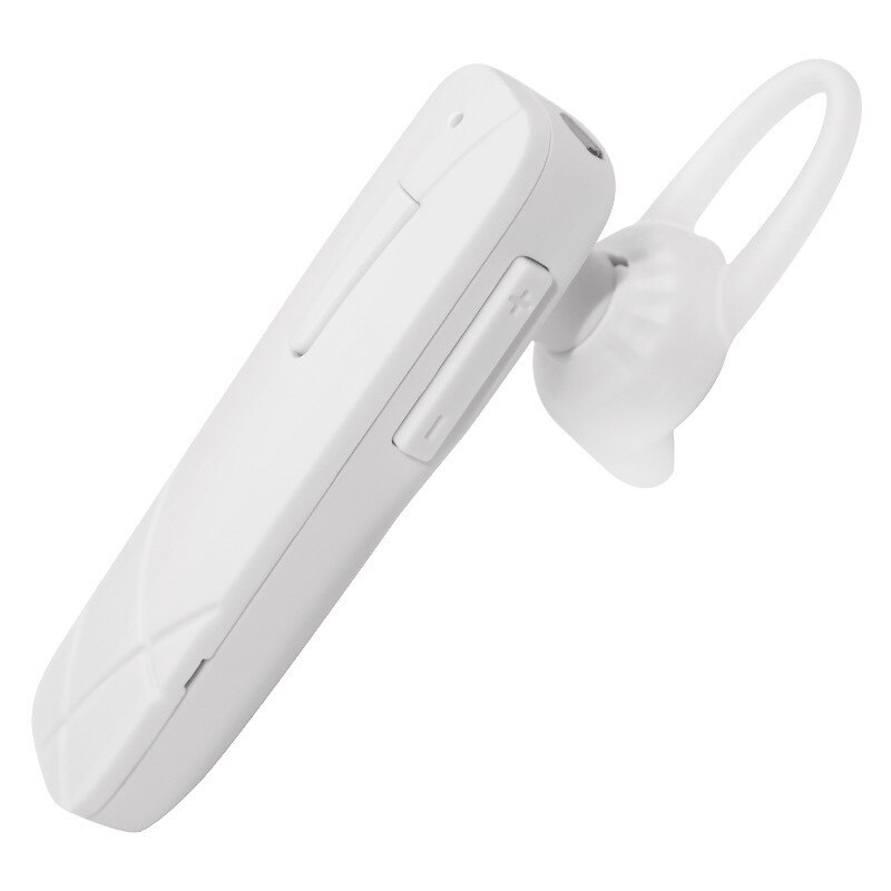 M165 Mini Bluetooth-Compatibel 4.0 Sport Formele Draadloze Oortelefoon Oorhaak Met Microfoon Belfunctie Volumeregeling: WHITE