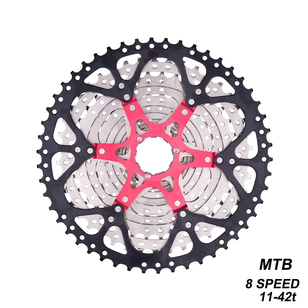 MTB 8 geschwindigkeit Kassette 8 s 11-42T Freilauf Mountainbike 8v 42t Breite Verhältnis Stahl kettenrad für Teile M310 Tx35 K7 X4 Fahrrad Teile