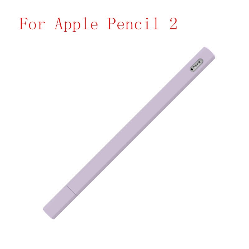 Cute Candy Color Silicone Pencil Case Cap For Apple Pencil 2/1 For iPad Tablet Touch Pen Stylus Cartoon triangl Protective Cover: WS208-2-4