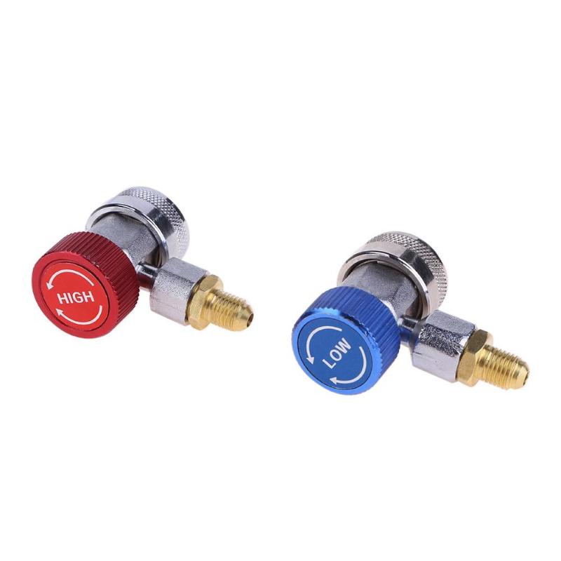 Vodool bil  r134a a/c klimaanlegg justerbar hurtigkobling kobling høy lavspent adapter automatisk klimaanlegg tilbehør