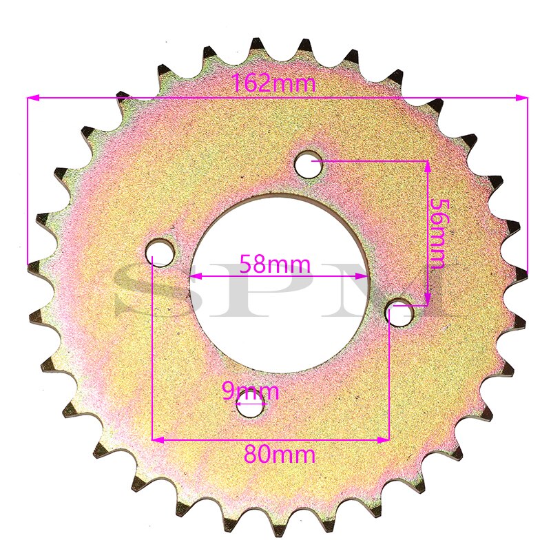 Drive Gear 530 31T tooth 58mm rear chain sprockets for ATV karting off-road modification accessories