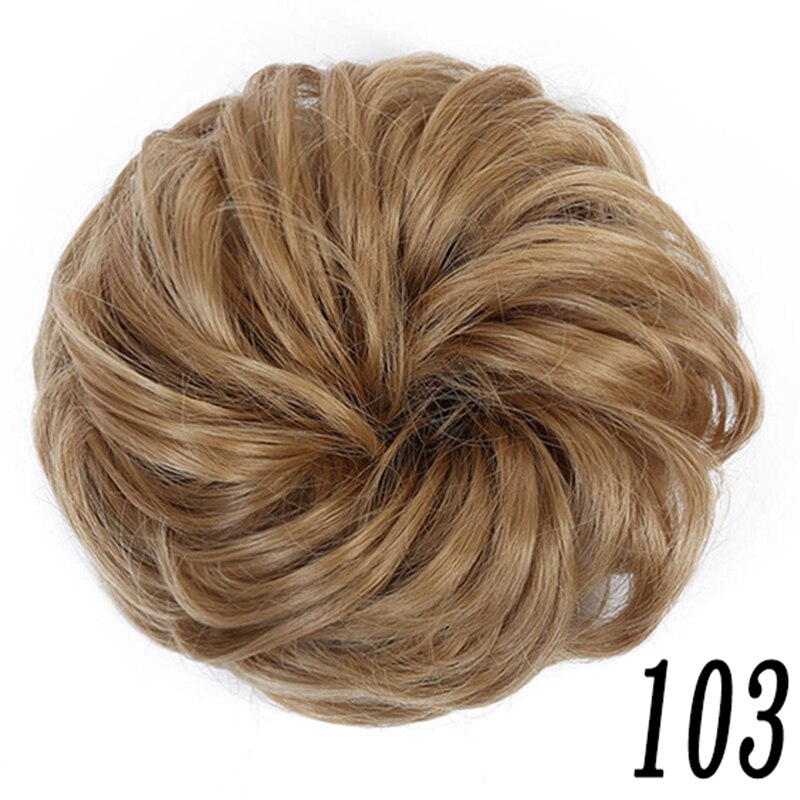 Xuanguang Rommelig Haarstukjes Voor Vrouwen Knot Elastische Chouchou Bun Opgestoken Donut Krullend Haar Touw: 103