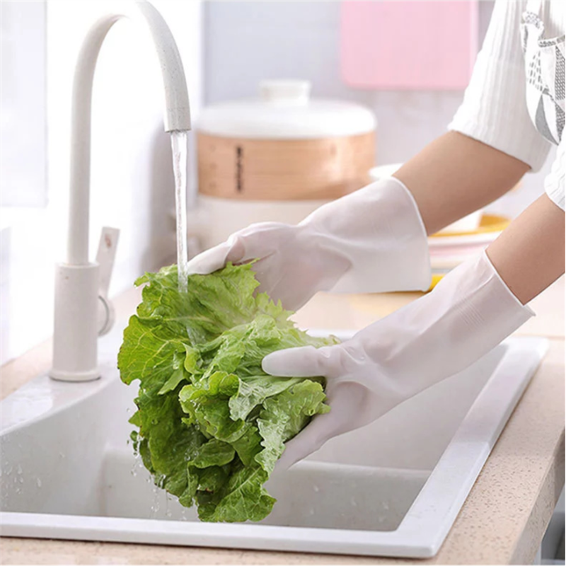 Guantes de limpieza para lavavajillas, guante de esponja de goma de silicona para el hogar, accesorios de cocina, frutas y verduras, Herramientas de limpieza
