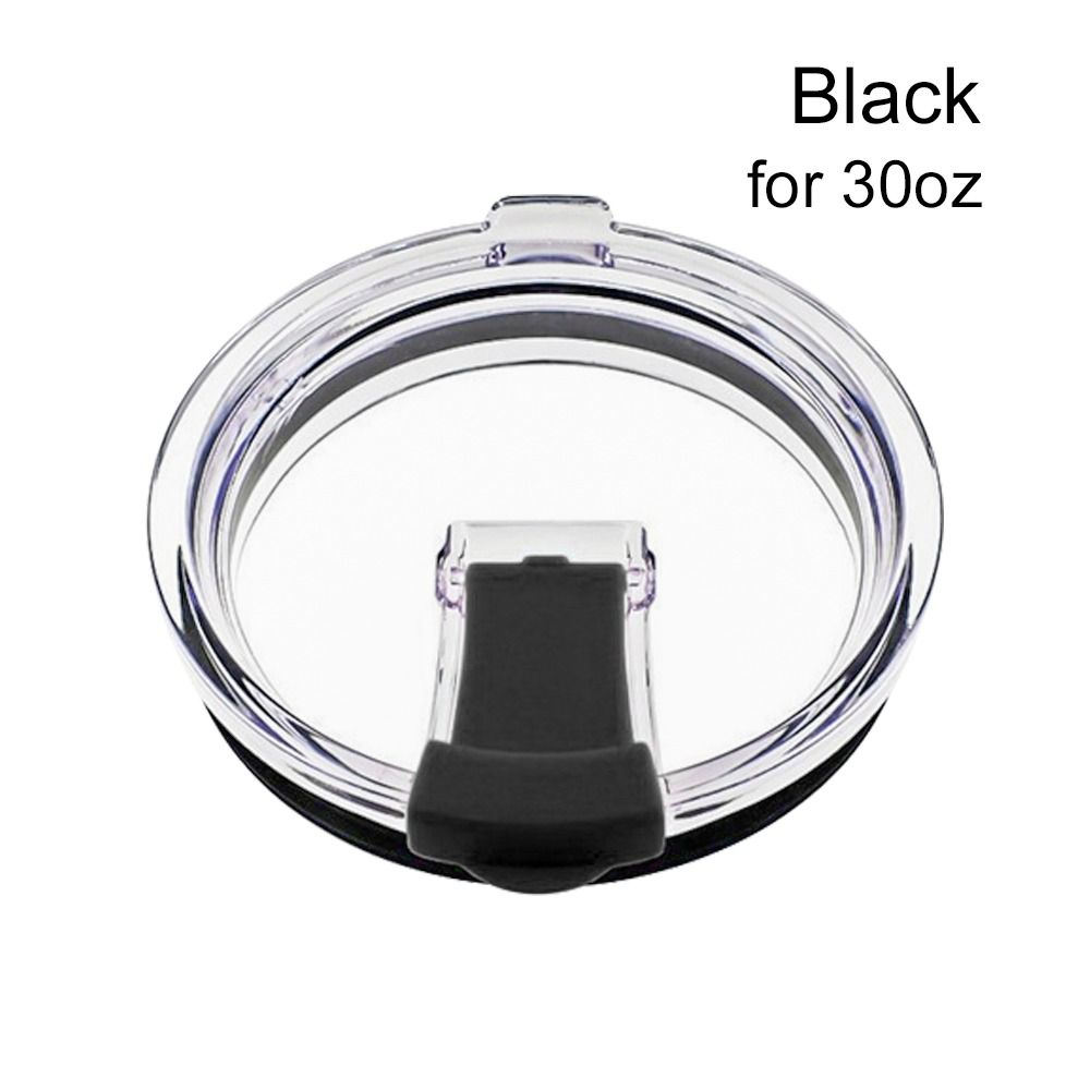 Tapas de plástico duraderas para taza de café, repuesto Multicolor, cubierta de botella de agua, reutilizable, tapa de frasco de taza de viaje, al aire libre: Transparente