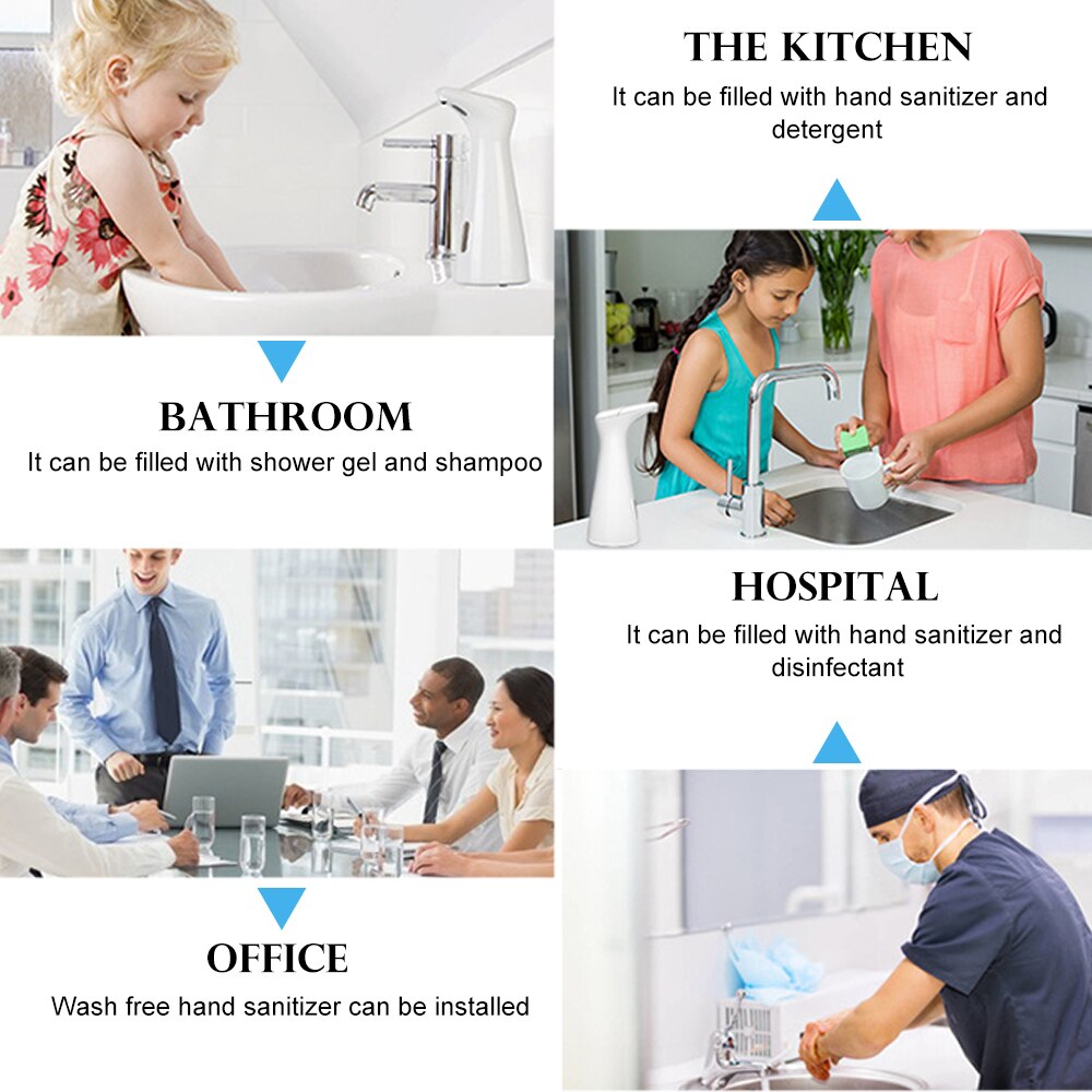 Liquid Soap Dispenser Wall Mounted Shower Gel Dispensers Shampoo Container Kitchen Tools Pump Double Hand Bathroom Soap Bottle