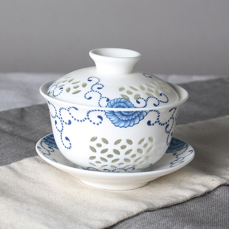 NEWYEARNEW 140ML/160ML Ceramic Tea Tureen Teaware Kung Fu Tea Set Home Decoration Boyfriend Husband Business Love Wedding: B