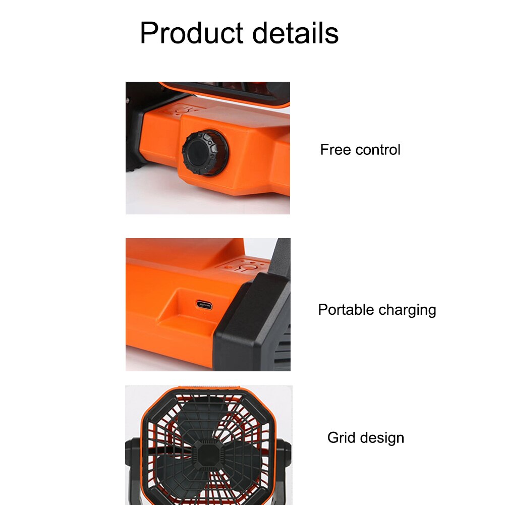 Electric Mini Portable Air Conditioner Desktop Air Cooling Fan for Car Home Office with LED Night Light Flashlight 3 Speeds