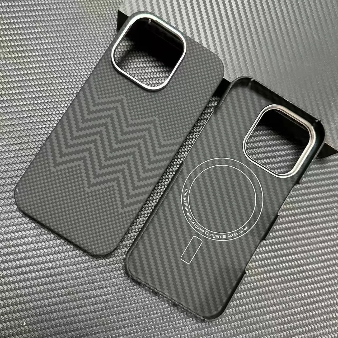 Para Magsafe funda magnética para iPhone 15Pro/ 16 Pro Max funda de fibra de carbono cubierta fina de fibra de aramida para iPhone 16pro funda de carbono
