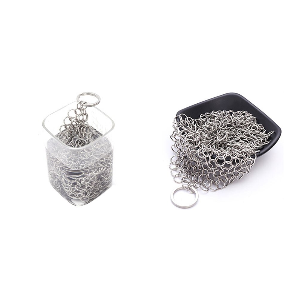 3 Size Stainless Steel Pot Brush Kitchen Restaurant Cleaning Brush Scrubber Dishwashing Artifact Degreasing Pot Brush Scrubbers