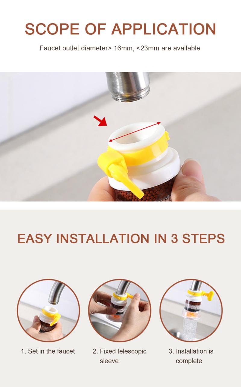 Waterbespaarder voor de gootsteen, kraanwaterfilter, gereedschap, booster douche, gootsteen, keuken, badkameraccessoires, sproeierfilter, kraansproeier