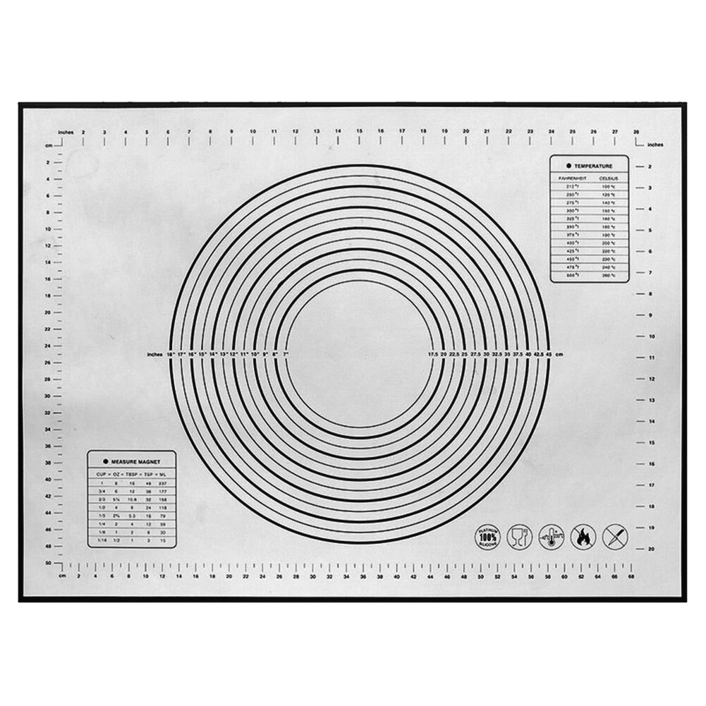 Siliconen Bakken Matten Vel Non-stick Pizza Deeg Maker Gebak Keuken Gadgets Kookgerei Gebruiksvoorwerpen Tapijt Bakvormen Accessoires: Black / 40x60cm