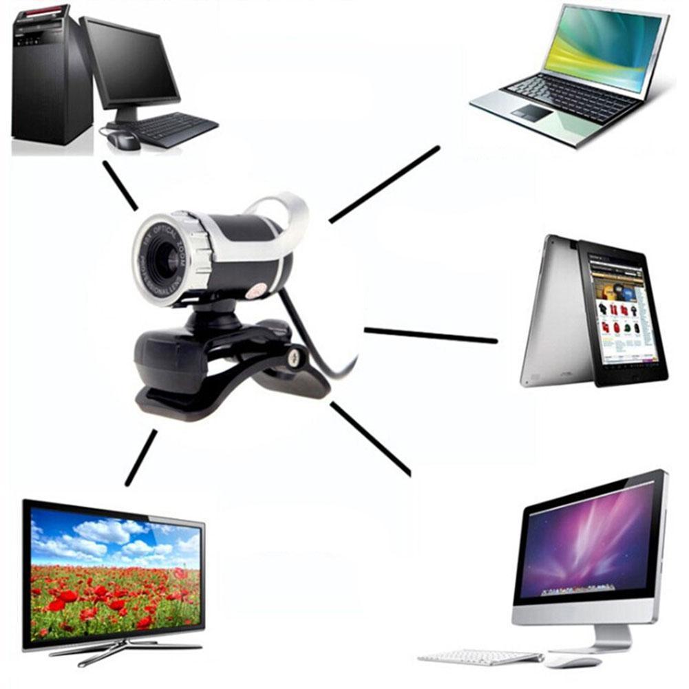 Usb Webcam Webcam Hd 120 Megapixel Pc Camera Met Microfoon Mic Camera Voor Android Computer Tv Draaibaar Absorptie Voor S O6D1