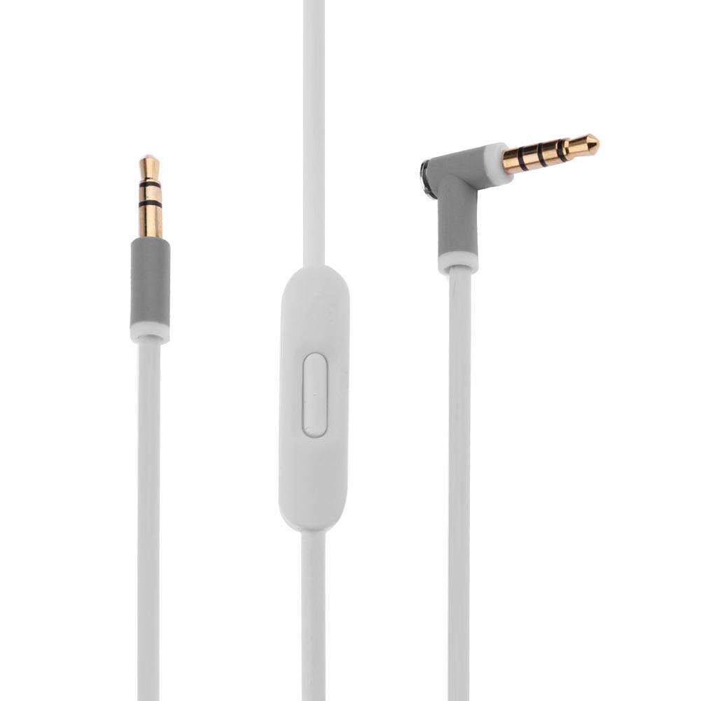 Vervanging 3.5Mm L Jack Audio Kabel Draad Koord Voor Beats Solo Hd Studio Pro Veel Compatibel Voor Beats Hoofdtelefoon: White