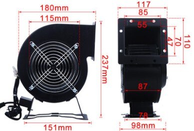 CY076H industriële hittebestendig fan voor ketel c... - Grandado