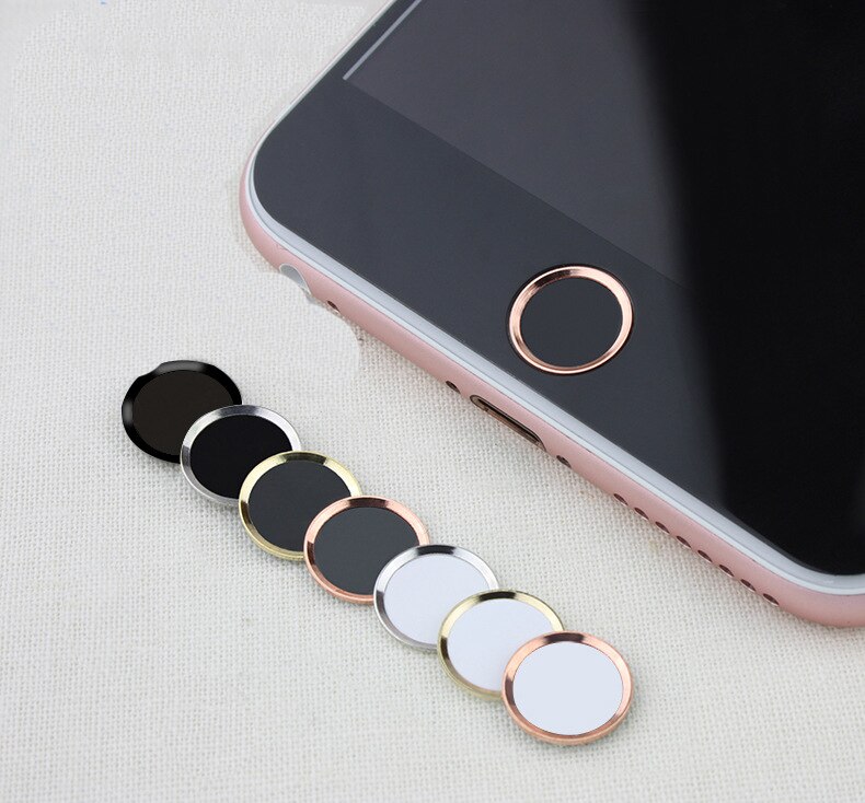 Pegatinas de identificación de huella dactilar para IPhone SE , 5s, 5, 6s, 7 Plus, 8 4S, IPad Pro, Mini Touch ID, botón de inicio
