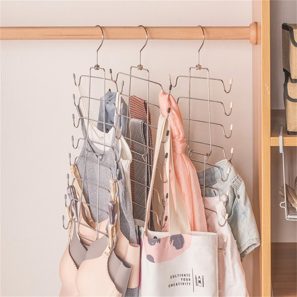 Multi-port Clothes Hanger Closet Organizer Space Saving Rack Cabide Tank Top Bra Storage Strappy Dress Bathing Suit Hangers