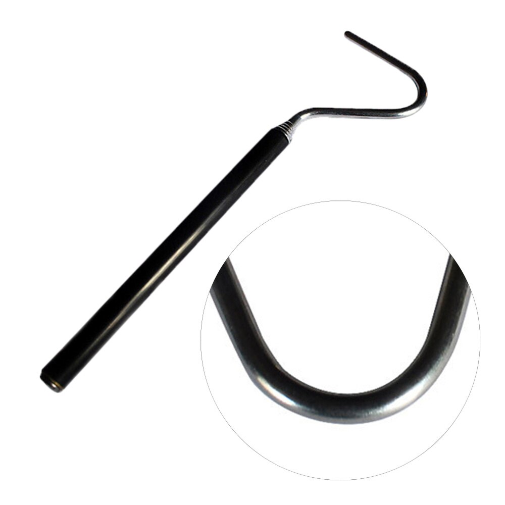Stainless Steel Snake Hook Adjustable Long Handle Catching Tools Trap Tong 66cm