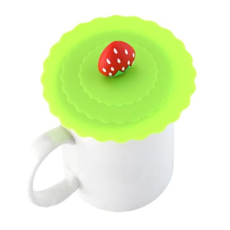 Leuke Silicone Anti-Dust Bowl Cover Vruchten Sieren Water Drinkbeker Deksel Cup Seals Glazen Mokken Cap Diameter Keuken bar Benodigdheden