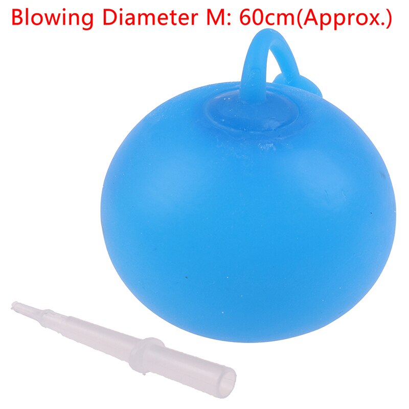 Children Outdoor Soft Air Water Filled Bubble Ball Blow Up Balloon Toy Fun Party Game Summer for Kids Inflatable: Blue 60cm