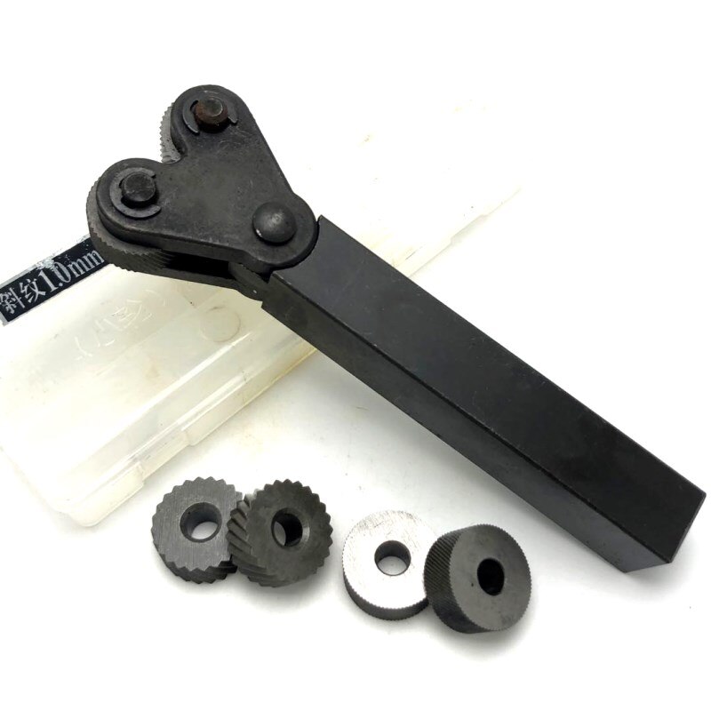 6 stk netagtige roulettering kniv 0.6mm 1.0mm 2.0mm hss inderste hul prægning hjul  +1 stk 16 mmx 18mm stål drejebænk værktøjsholder kogeplade