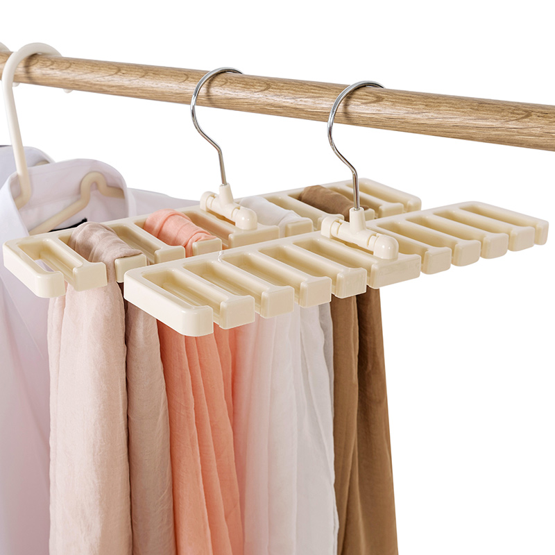 Porte-foulard multifonctionnel rotatif, support de rangement pour penderie