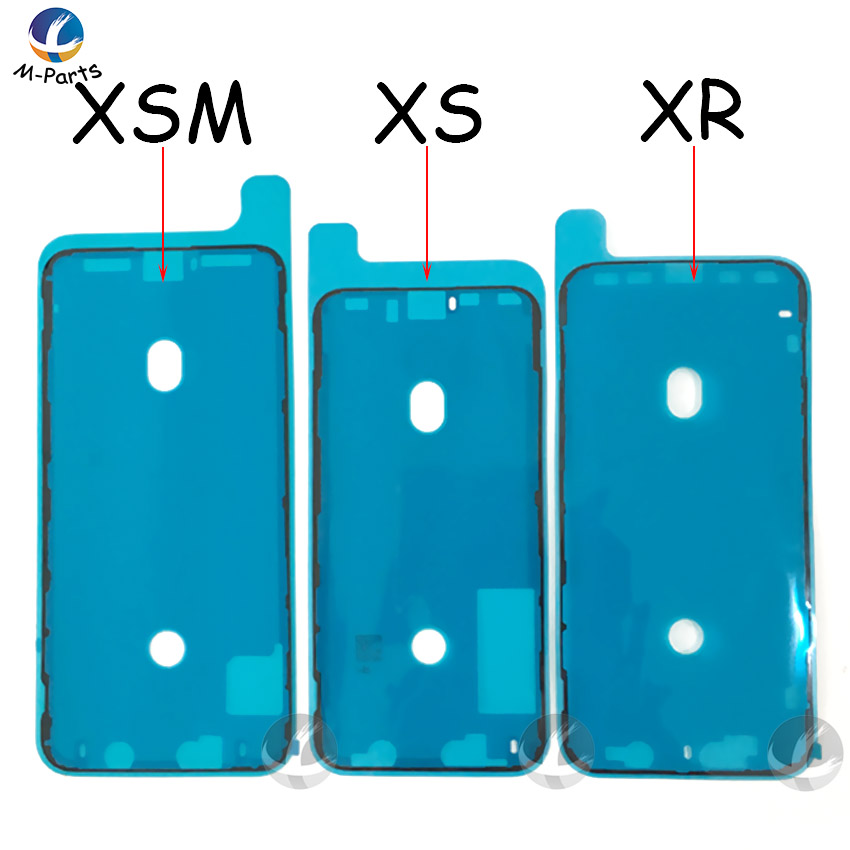 10 teile/los Wasserdicht Klebstoff Für iPhone 6S 6SP 7 7P 8 8P Plus X XS XSM Max XR 11 Pro Max 11Pro LCD Screen Front Rahmen Aufkleber